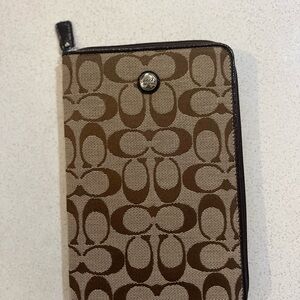 Coach Brown Signature Tablet Case
